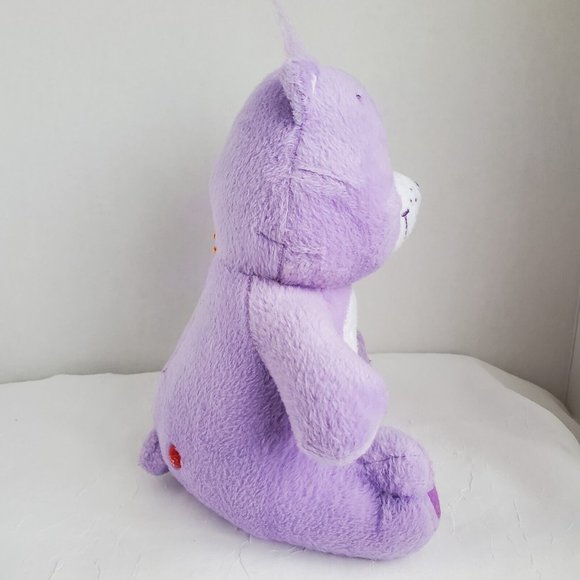Care Bear Plush Harmony Bear by Nanco 2004 Purple 9 In Stuffed Animal Toy - Picture 2 of 12